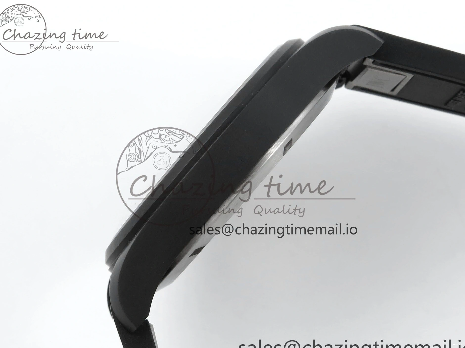 MIROTIME 0203 Pilot Top Gun IW326901 M+F 1:1 Best Edition Black Dial on Black Rubber Strap A SportInspired 6999